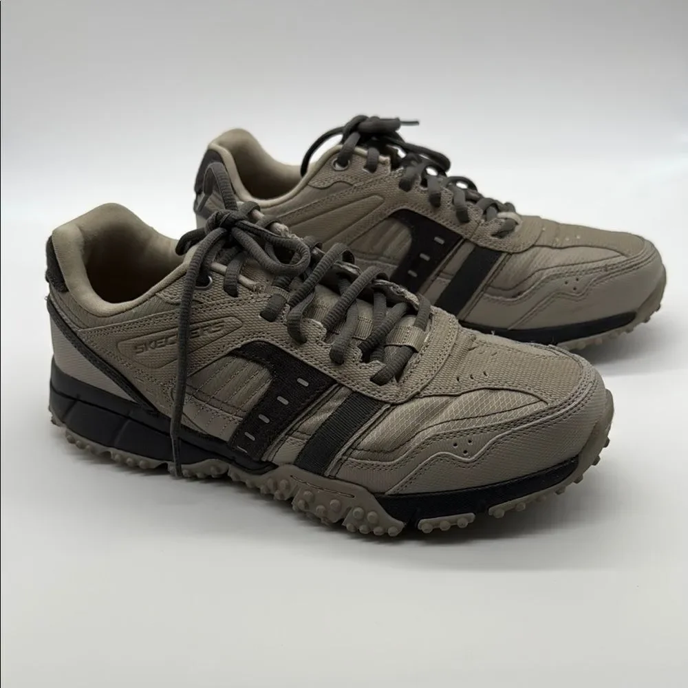 Skechers Men Shoe Sport Trail Walk Comfort Memory Foam Casual Hike Coffee sz 10